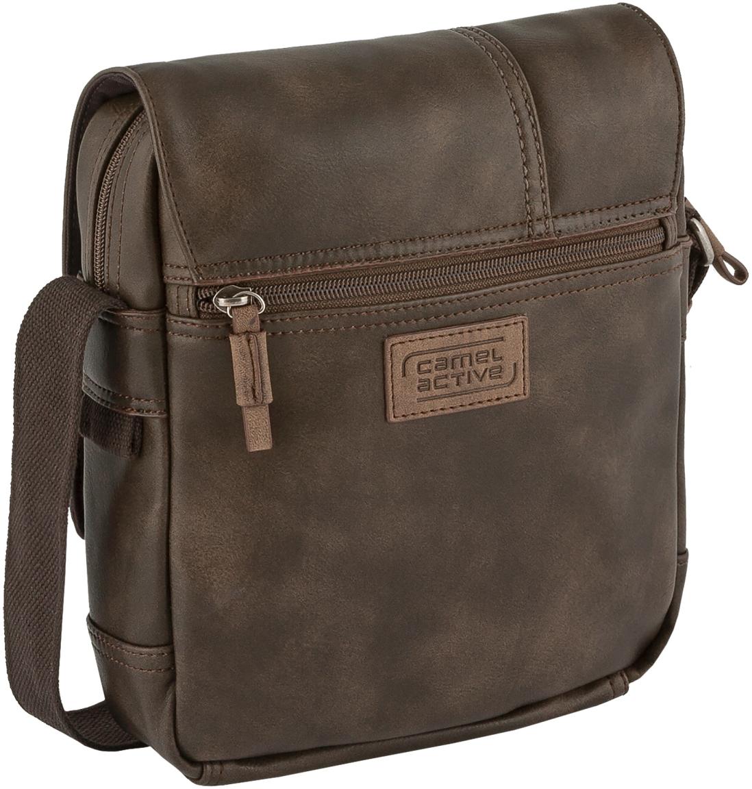 Crossovertasche Herren Camel Active Laos Cross Bag S Brown Tabletfach