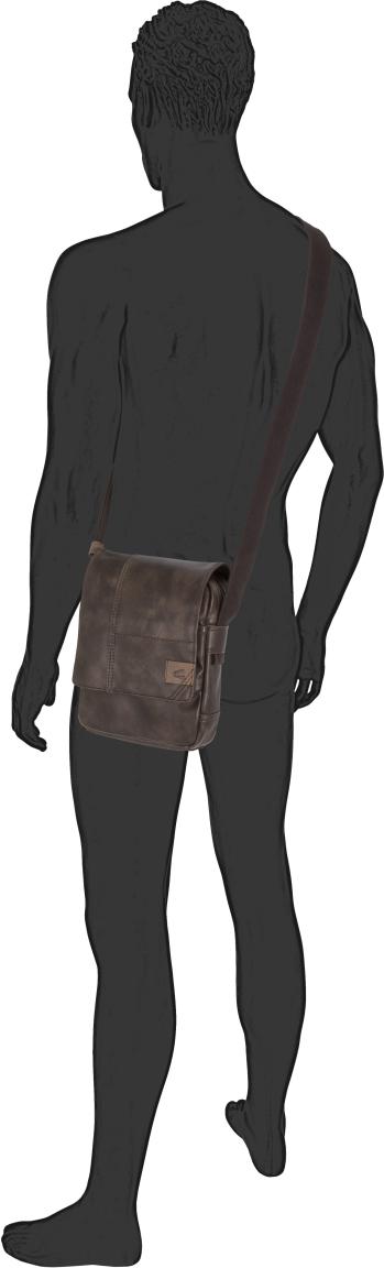 Crossovertasche Herren Camel Active Laos Cross Bag S Brown Tabletfach