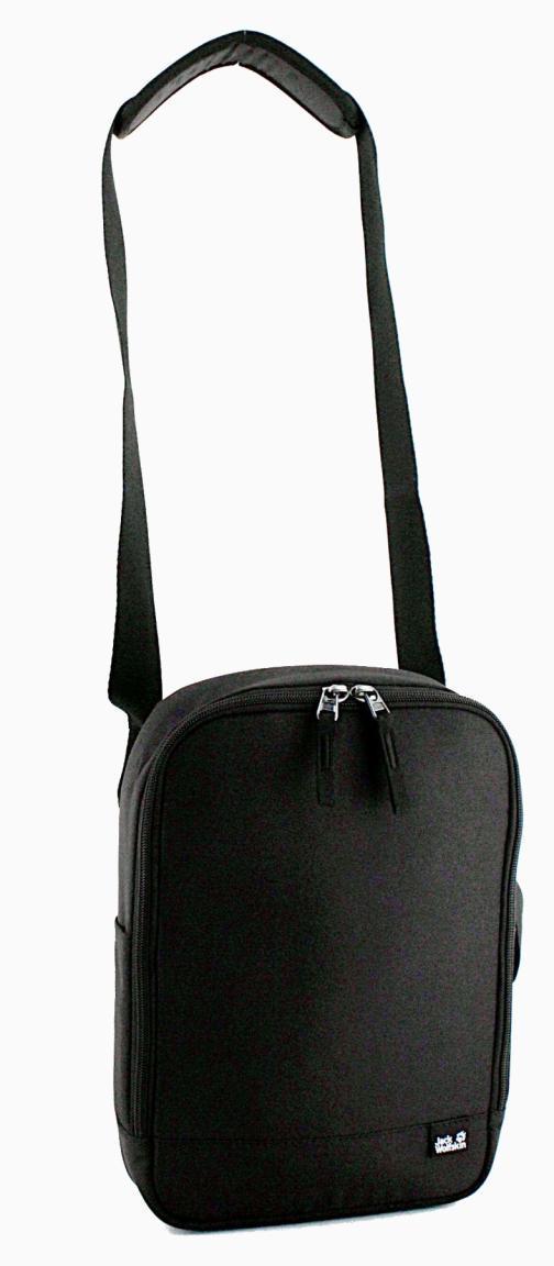 Crossovertasche Jack Wolfskin Gadgetary Black Schwarz Tabletfach