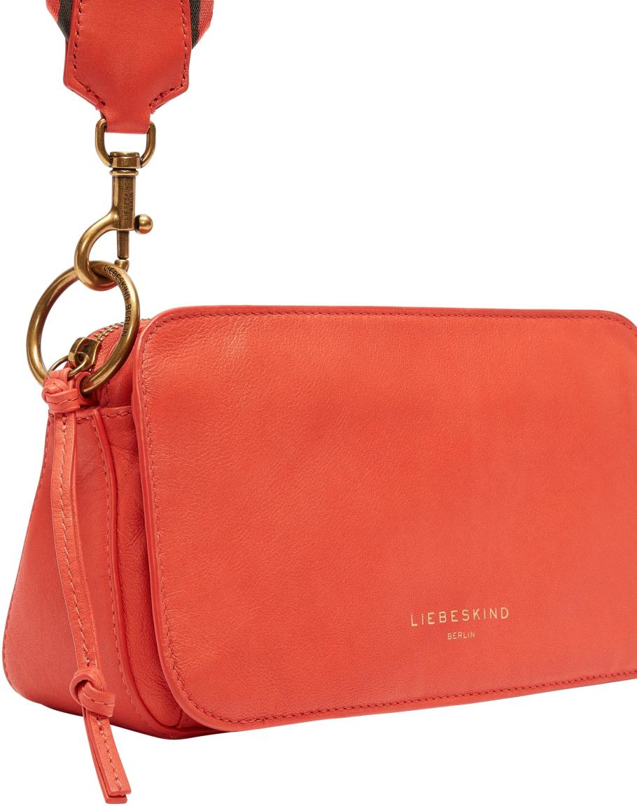 Crossovertasche Liebeskind Clarice Poppy rotorange Glattleder