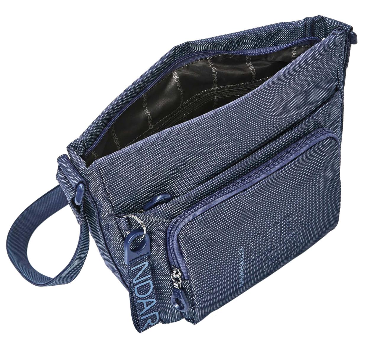 Crossovertasche Mandarina Duck MD20 Deep Blue blau schimmernd