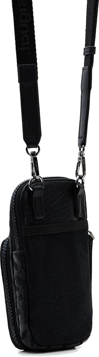 Crossovertasche Mini Desigual Magna Dafne Black Stickmuster Phone