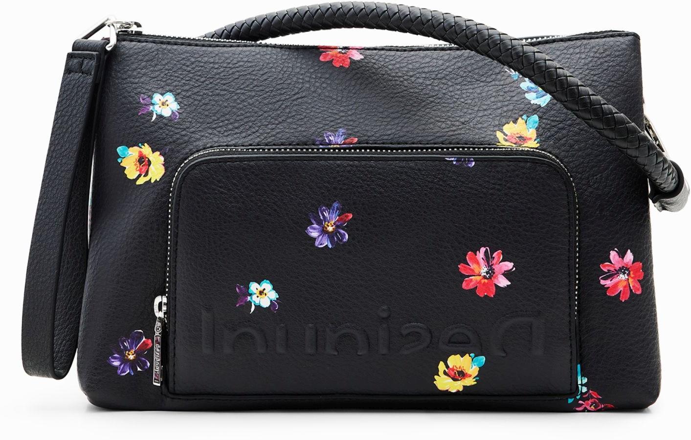 Crossovertasche Streublumen schwarz bunt Desigual Fresia Dortmund 