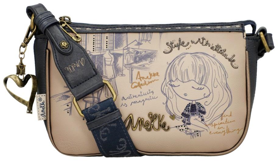 Crossovertasche Studio Mademoiselle Anekke Taupe Skizzenentwurf