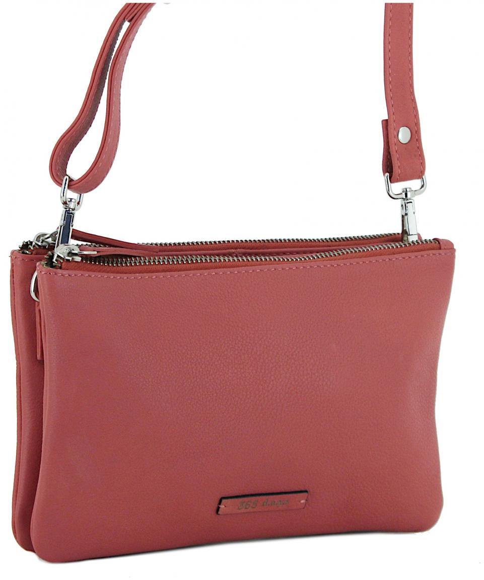Crossovertasche Tina Rose 365 d.a.y.s Pink Leder 