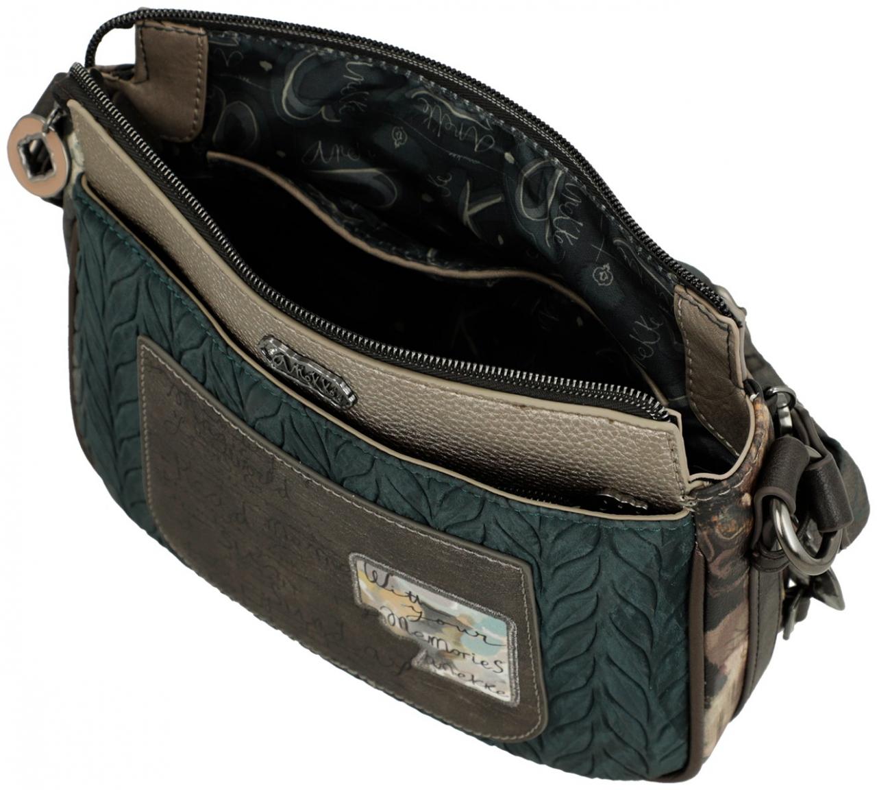 Crossovertasche bestickt Anekke Real Glitzer beige Träume