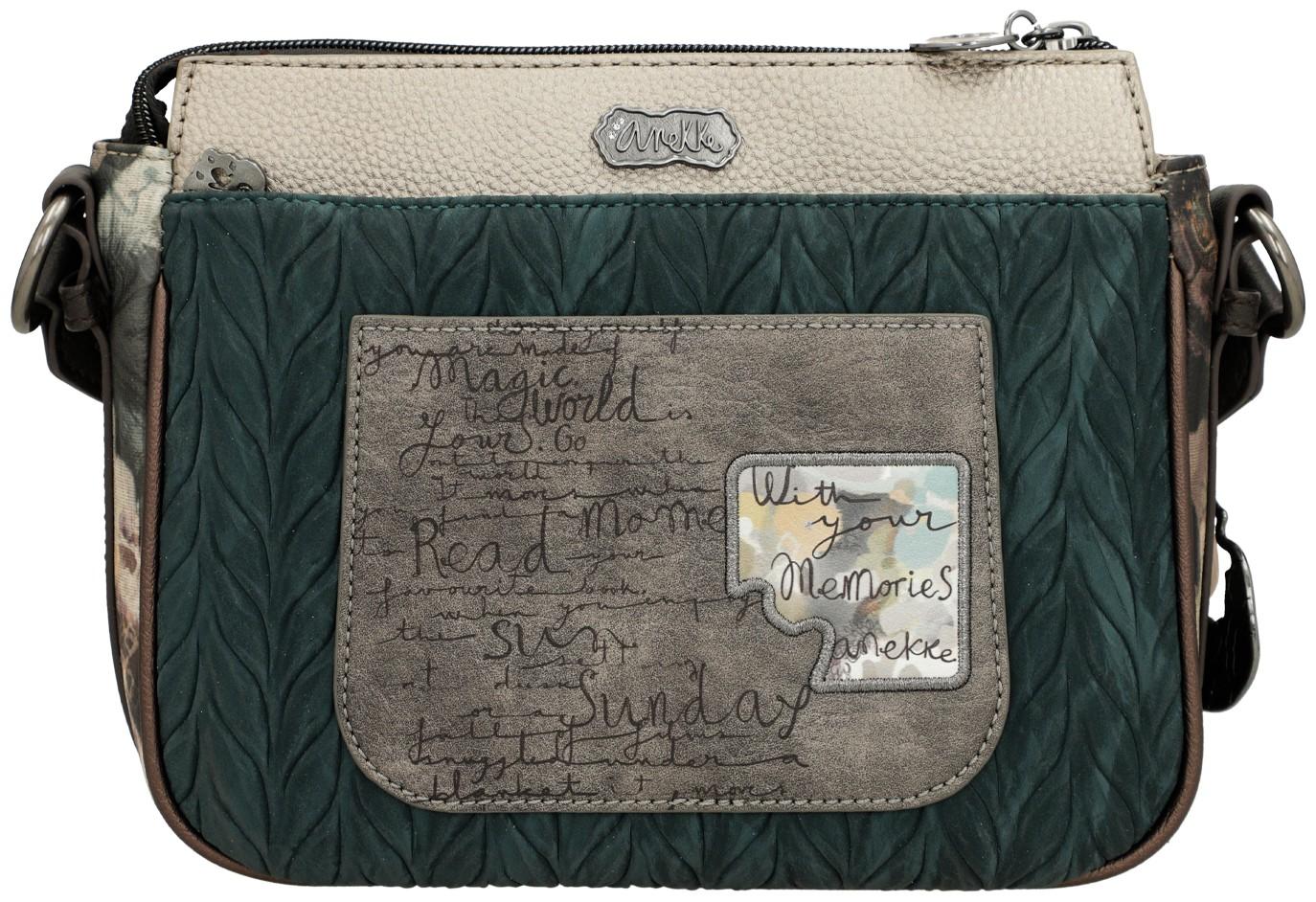 Crossovertasche bestickt Anekke Real Glitzer beige Träume
