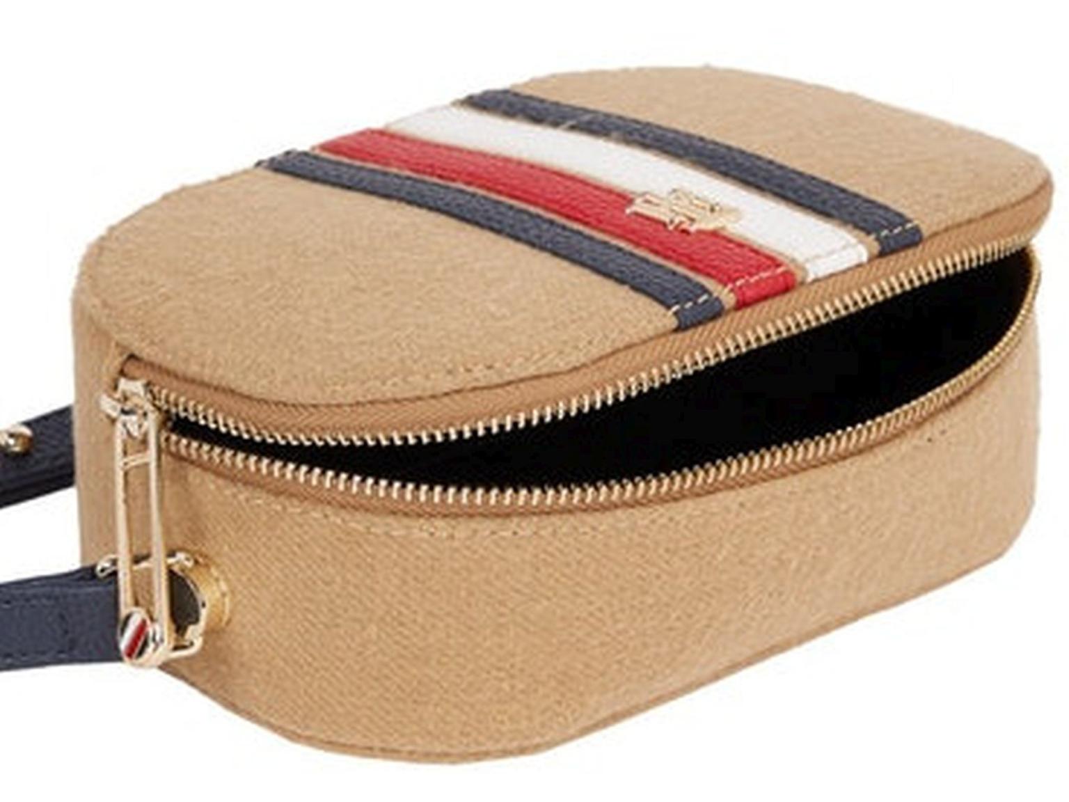 Crossovertasche in Filzoptik Tommy Hilfiger Element Camera Bag Melton Countryside Khaki