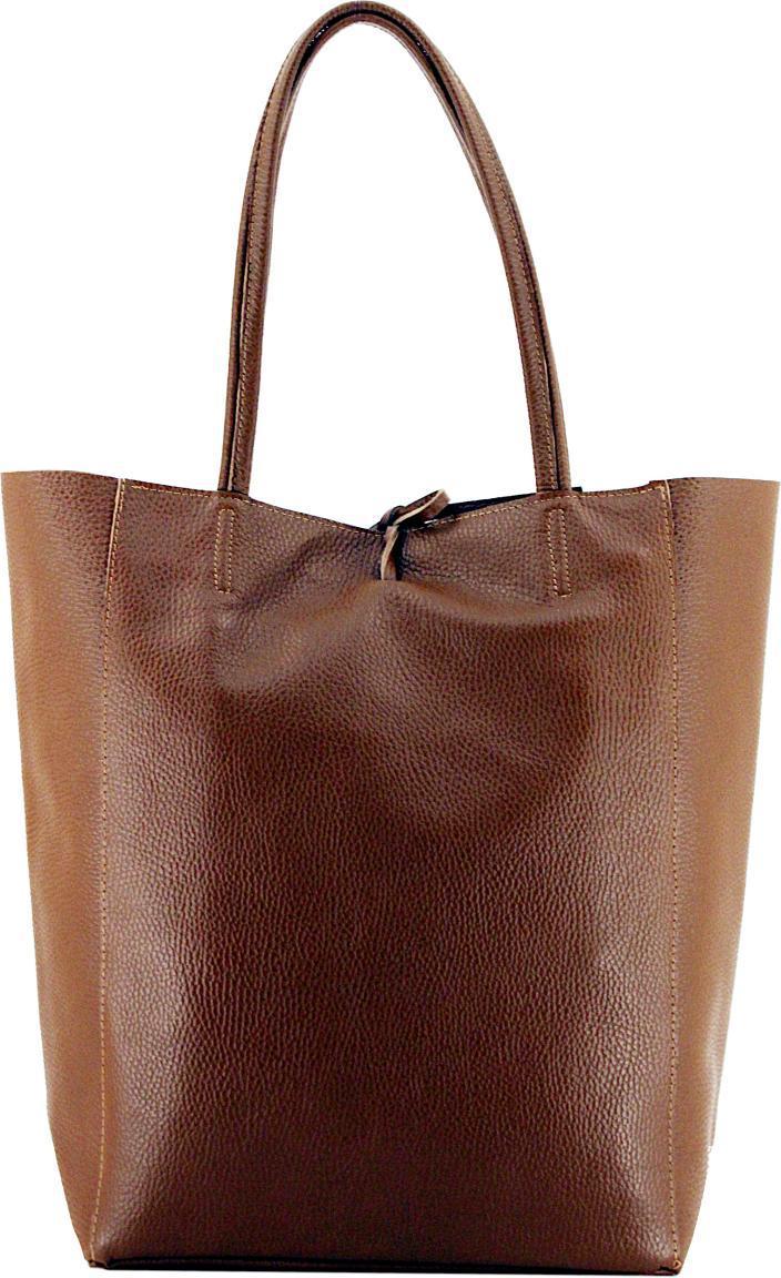 Cuoio Totebag Shopper Caleidos Cognac Leder Silbercharme