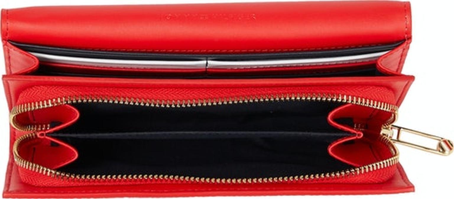 Damen Brieftasche Tommy Hilfiger Element Large Flap Wallet Black grosses Münzfach