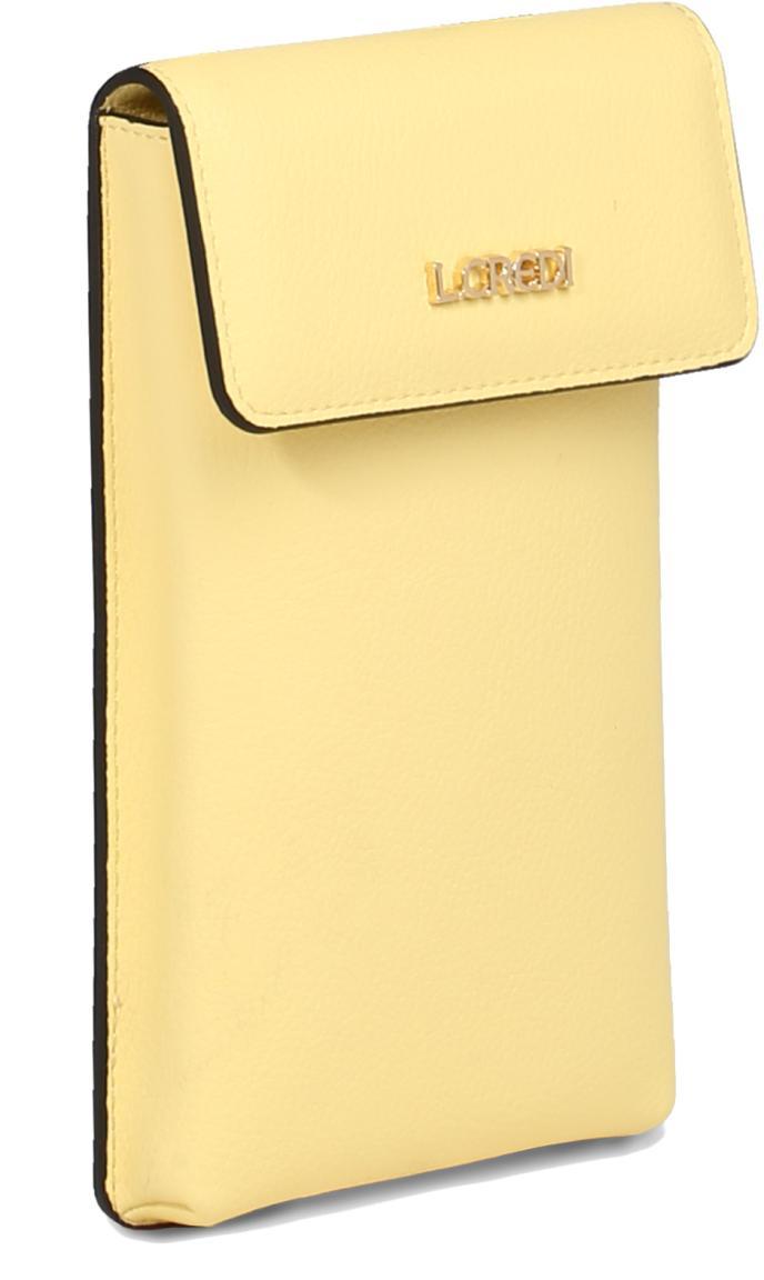 Damen Crossbody Etui Ilira L.Credi Handy Card Amarillo Pastell Gelb