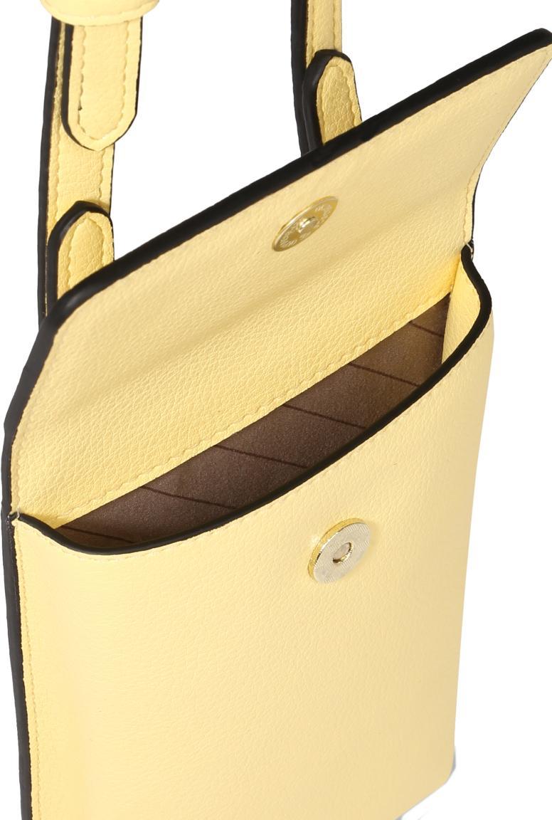 Damen Crossbody Etui Ilira L.Credi Handy Card Amarillo Pastell Gelb