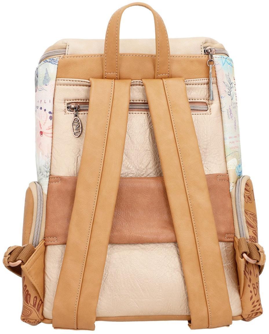 Damen Daypack Anekke Slow Life Tabletfach Metallcharme Metallicfarben