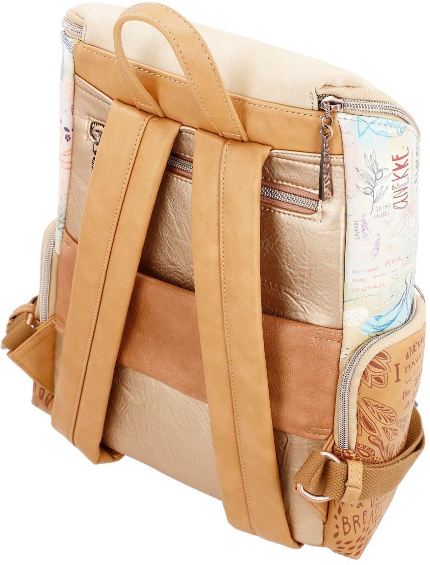 Damen Daypack Anekke Slow Life Tabletfach Metallcharme Metallicfarben