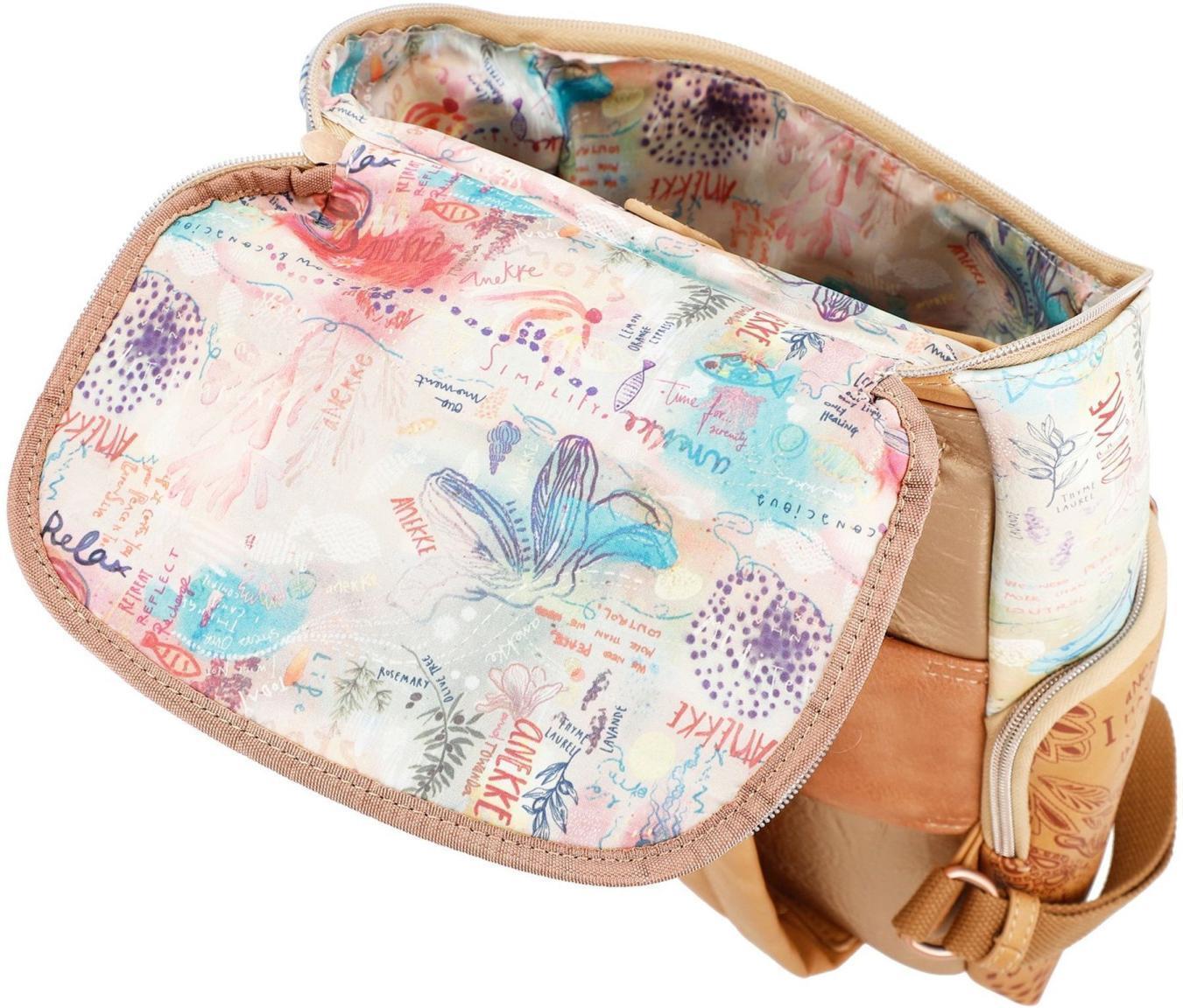 Damen Daypack Anekke Slow Life Tabletfach Metallcharme Metallicfarben