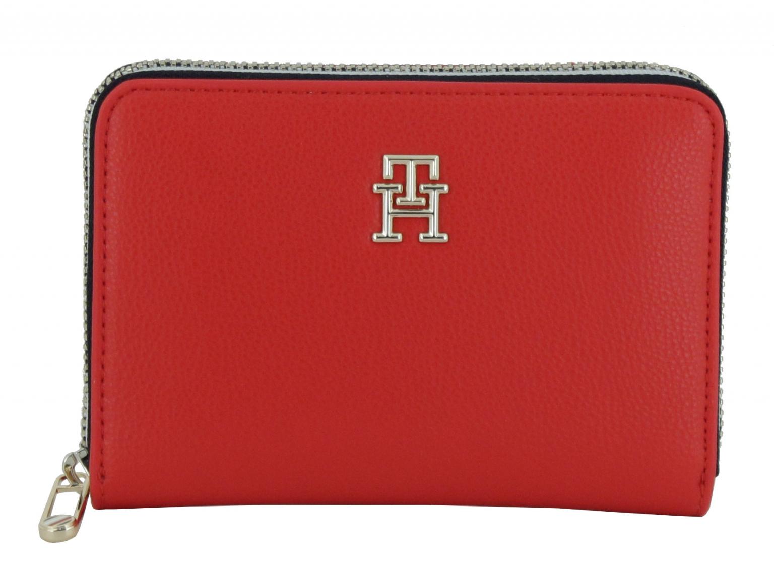 Damen Geldbörse Tommy Hilfiger TH Essential SC Med ZA Corp Rot