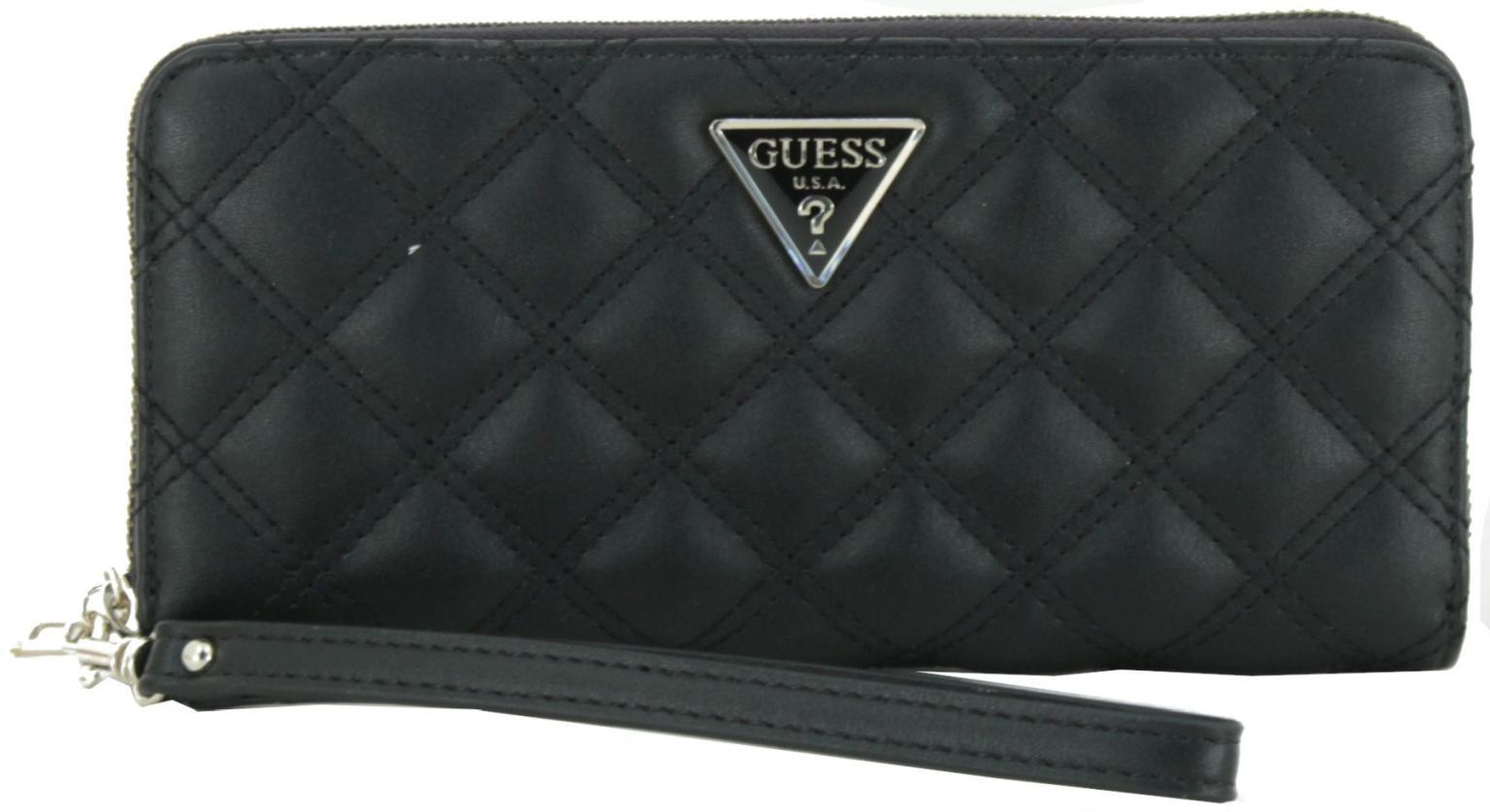 Damen Geldtasche Guess Stephi SLG Black Naht Logo