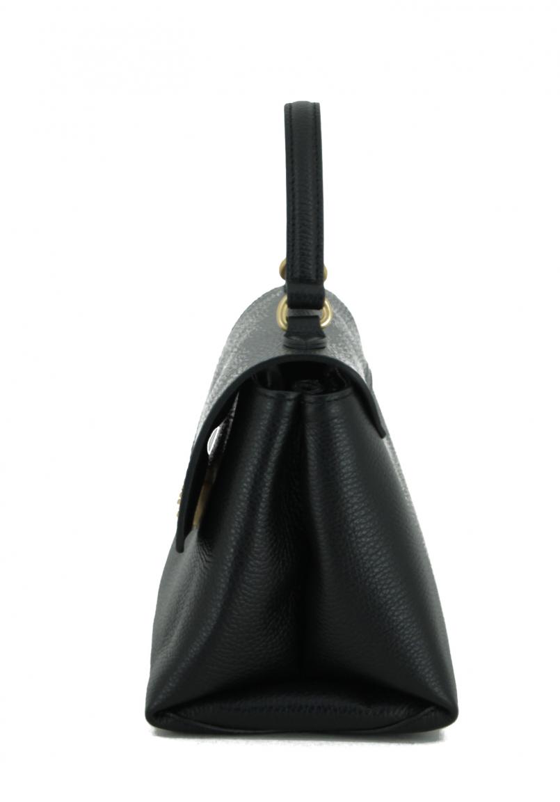 Damen Handtasche Gianni Chiarini Rossella Navy blau Leder Gelbgold