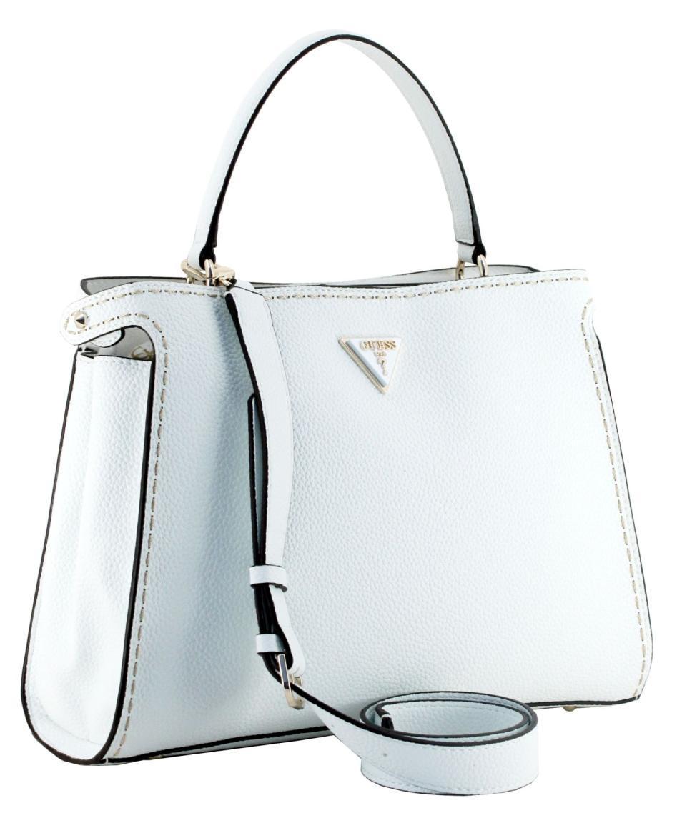 Damen Handtasche mit Schulterriemen Downtown Chic Guess White Sattlernaht