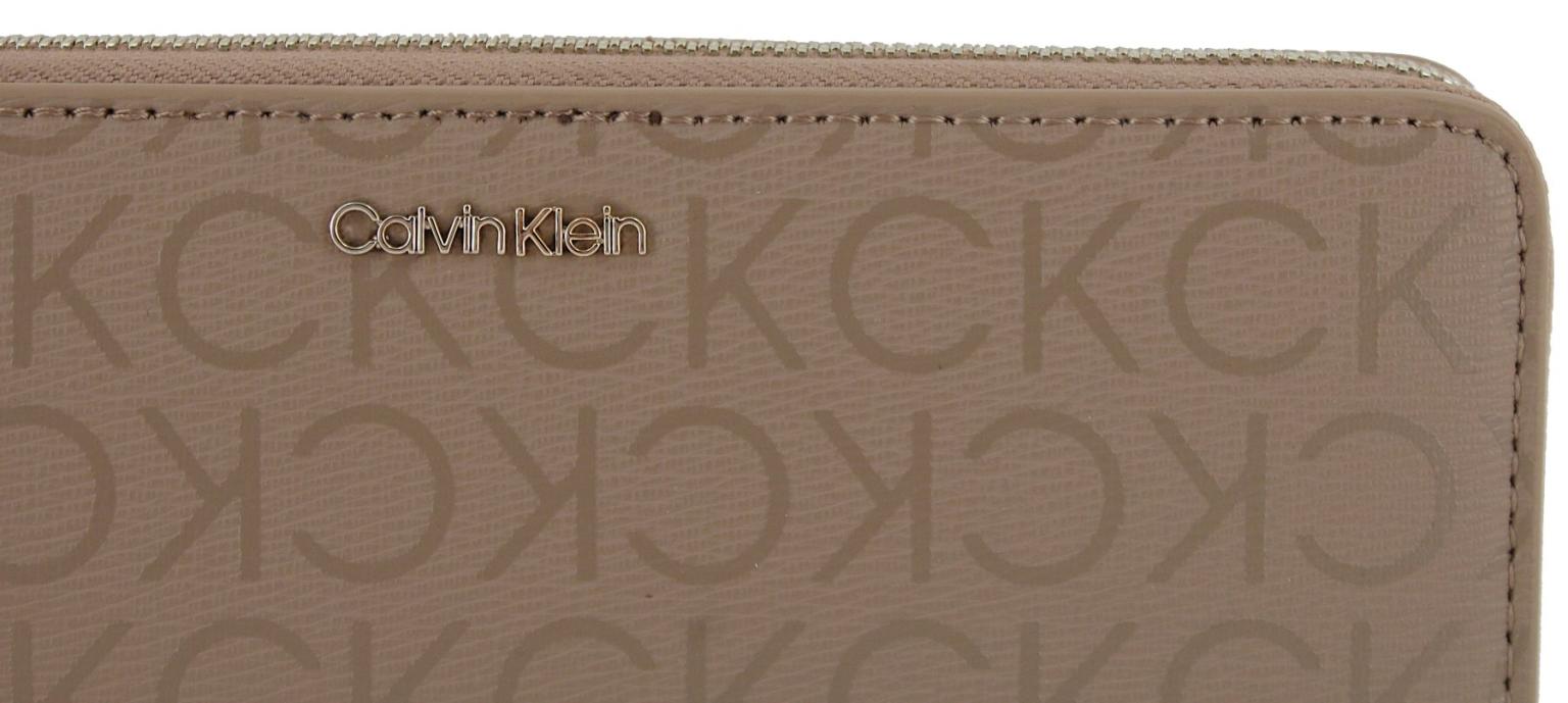 Damen Longbörse Must Calvin Klein Safari Canvas Mono Logoprint