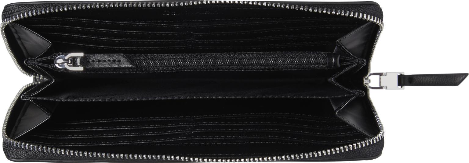 Damen Portmonnaie Calvin Klein Set Wallet Large Sand Black Ausstanzung RFID