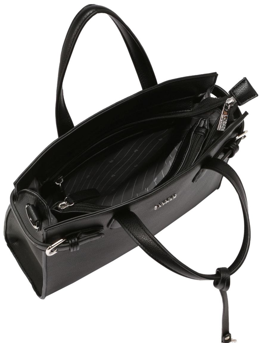 Damen Satchel Isante L.Credi Black Schwarz Gürtel