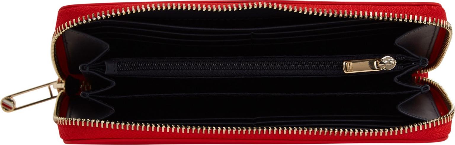 Damen Tommy Hilfiger Geldtasche TH Essential SC Large ZA Corp Grün Stripes