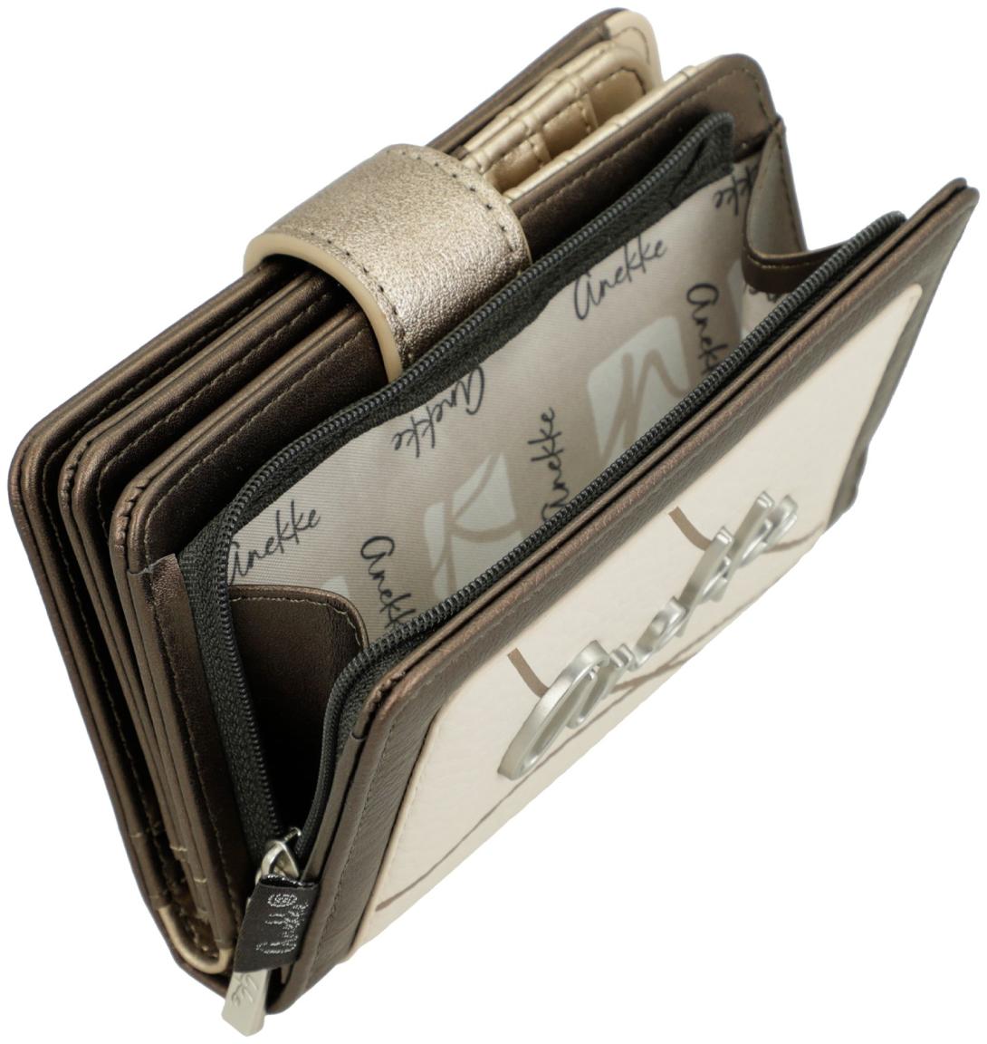 Damenbörse Anekke Serenis hellbeige metallic