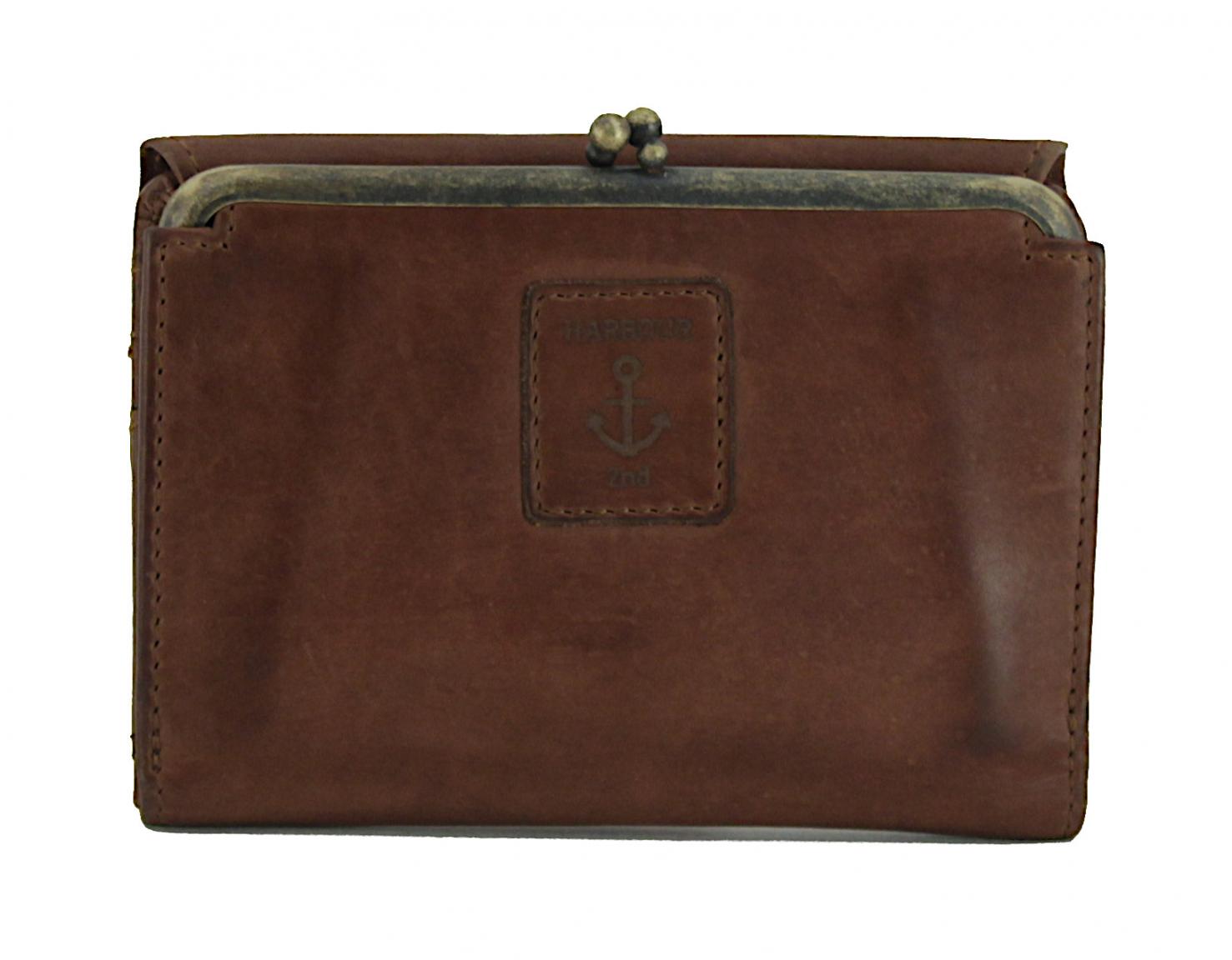 Damenbörse Kisslock Harbour 2nd Cherry Mustard gelb Leder