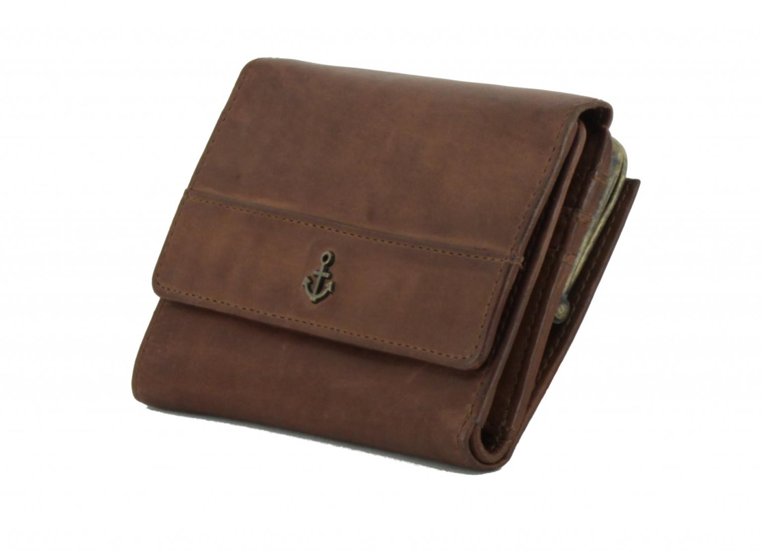 Damenbörse Kisslock Harbour 2nd Cherry Mustard gelb Leder