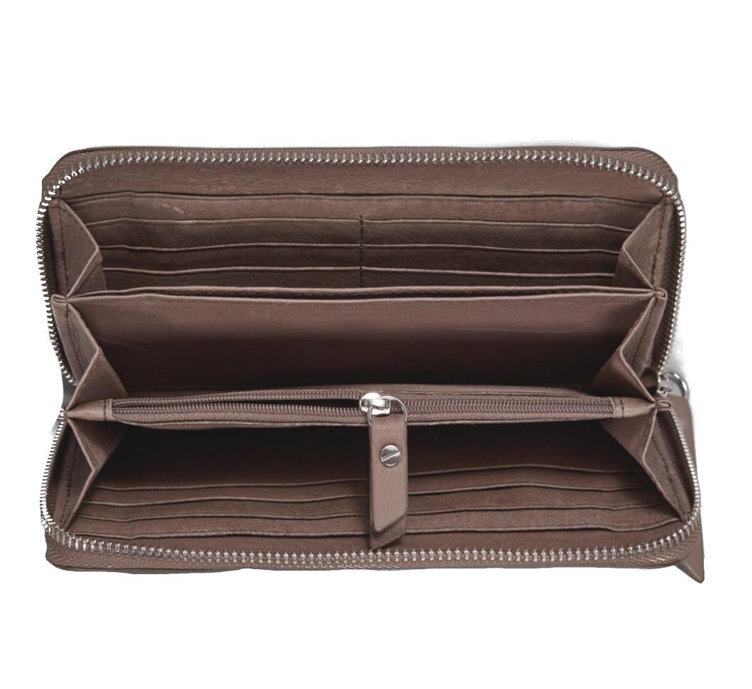 Damenbörse Liebeskind RIArubaW8 Cold Grey Harris grau Leder