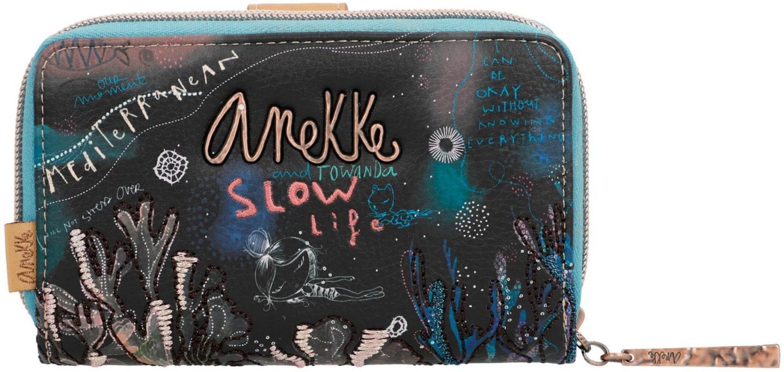 Damenbrieftasche Anekke Coral Mediterranean Unterwasserwelt Blau Koralle