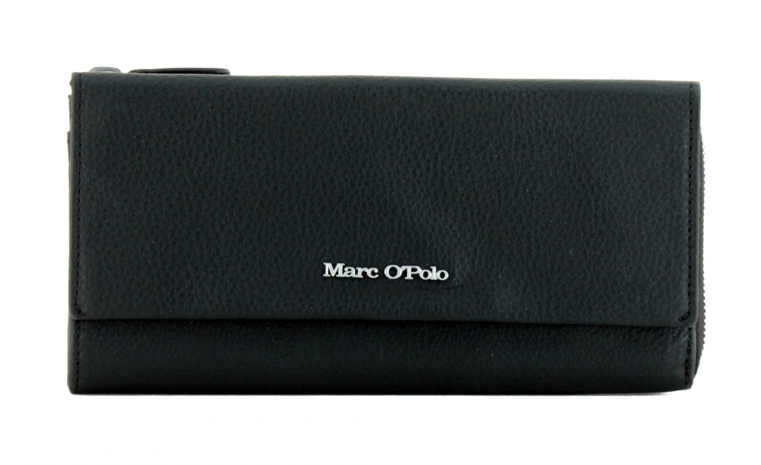 Damenbrieftasche Marc OPolo Inja schwarz Überschlag