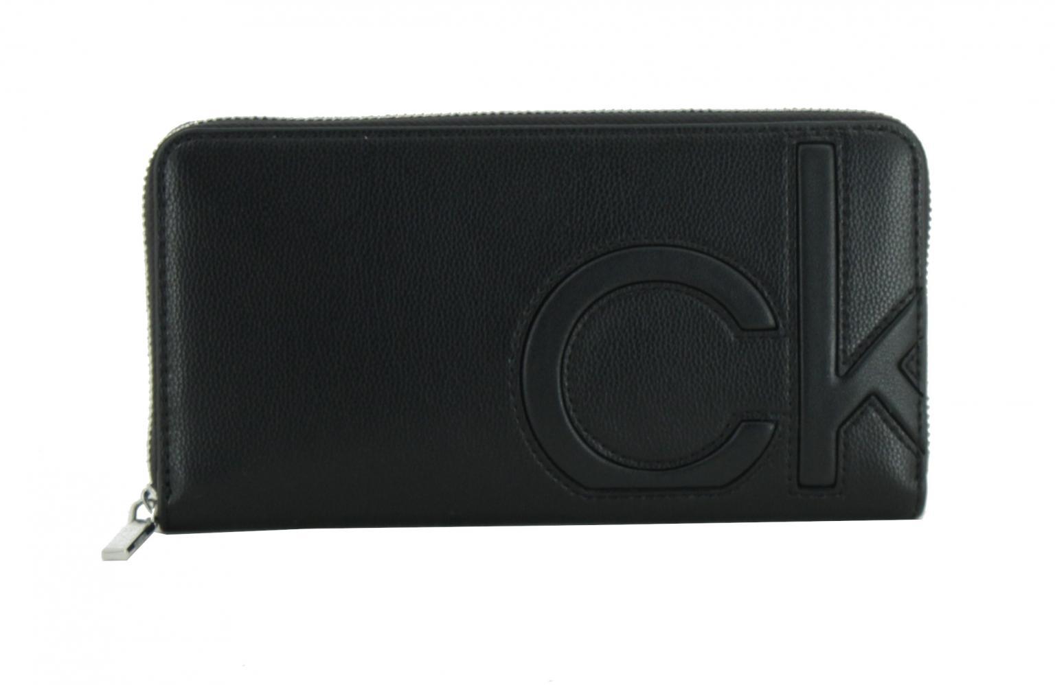 Damenbrieftasche RFID Schutz Calvin Klein Black Z/A Wallet LG schwarz