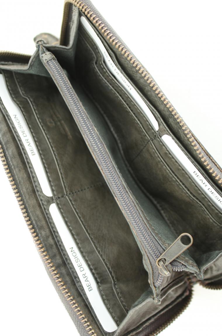 Damenbrieftasche bear bags New Woven Cognac braun