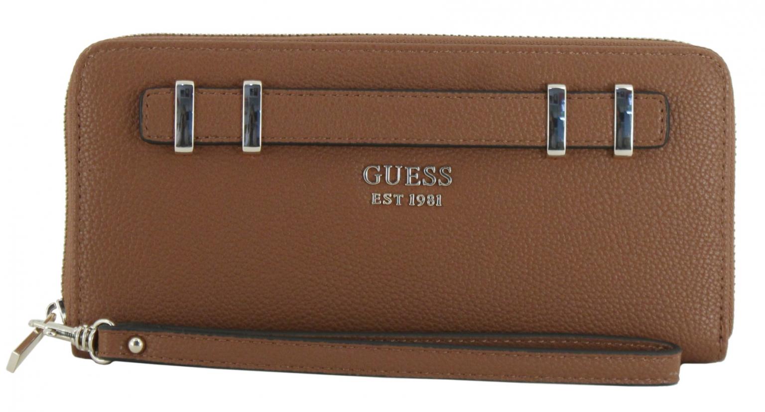 Damenbrieftasche dunkelrot Guess Gregoria Zierriemen