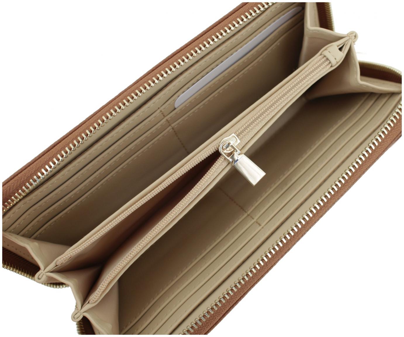 Damenbrieftasche dunkelrot Guess Gregoria Zierriemen