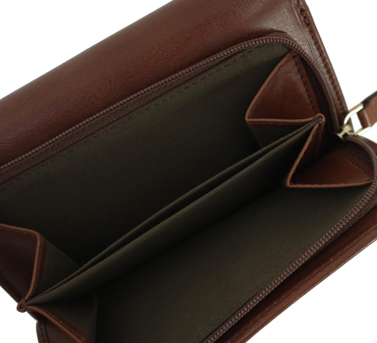 Damenbrieftasche mit Überschlag The Bridge Story Donna Marrone braun