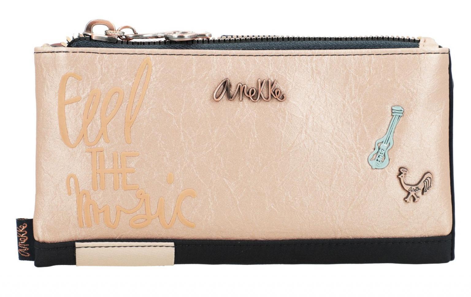 Damenbrieftasche mit extra Etui Anekke Ixchel Music gold metallic