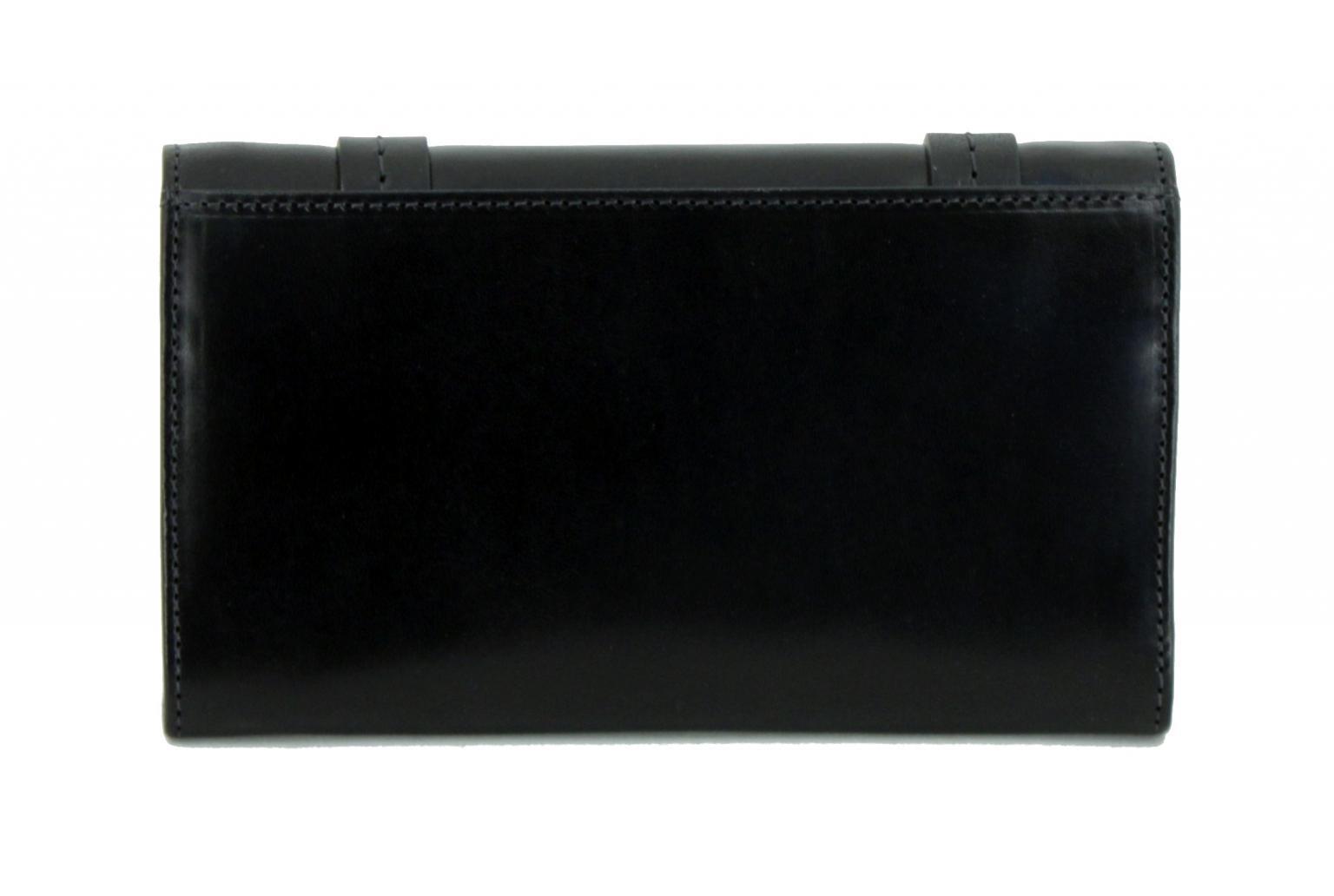 Damenbrieftasche schwarz The Bridge Strozzi Überschlag RFID