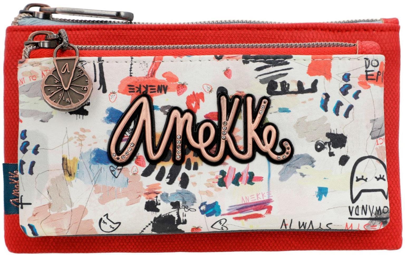 Damengeldbeutel Anekke Fancy Bunt Rot grosses Markenemblem