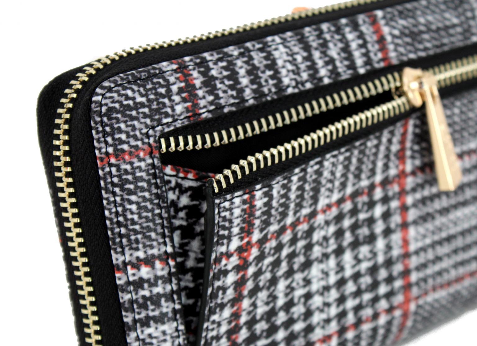 Damengeldbeutel Desiree braun L.Credi Krokoprägung RFID