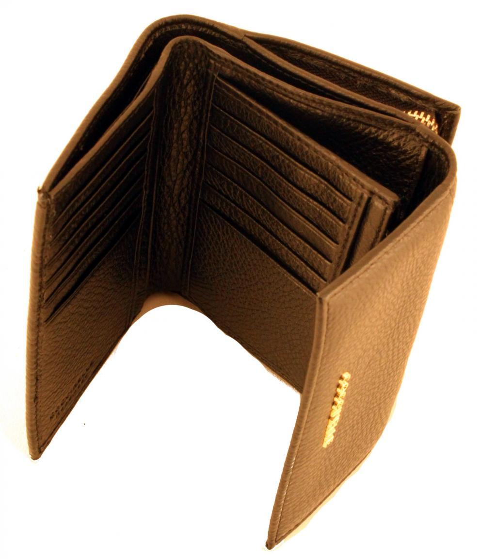Damengeldbörse Coccinelle Metallic Soft Cognac 