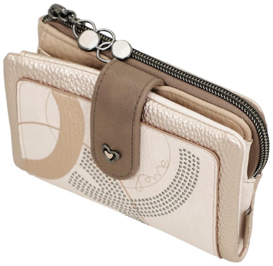 Damengeldbörse nude gold bestickt Anekke Muse Olympia
