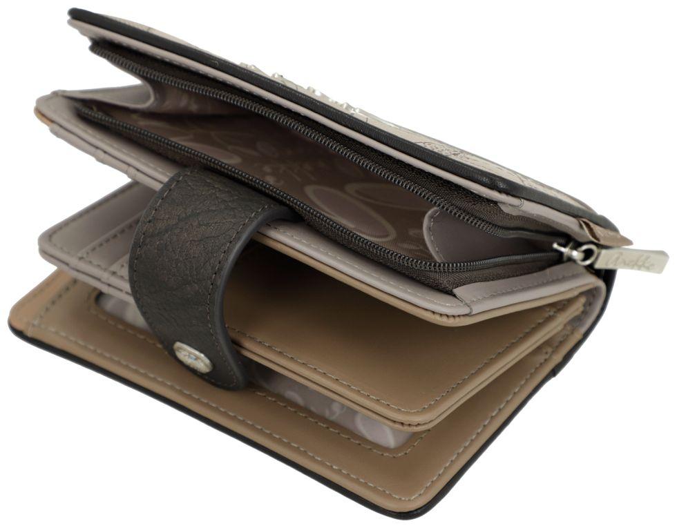 Damengeldbörse zart Anekke hell Sophia Stickereien Auralis schimmernd