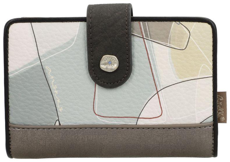 Damengeldbörse zart Anekke hell Sophia Stickereien Auralis schimmernd