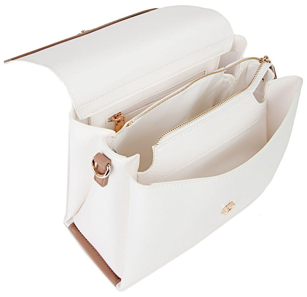 Damenhandtasche Alexia Valentino Bianco Cuoio 