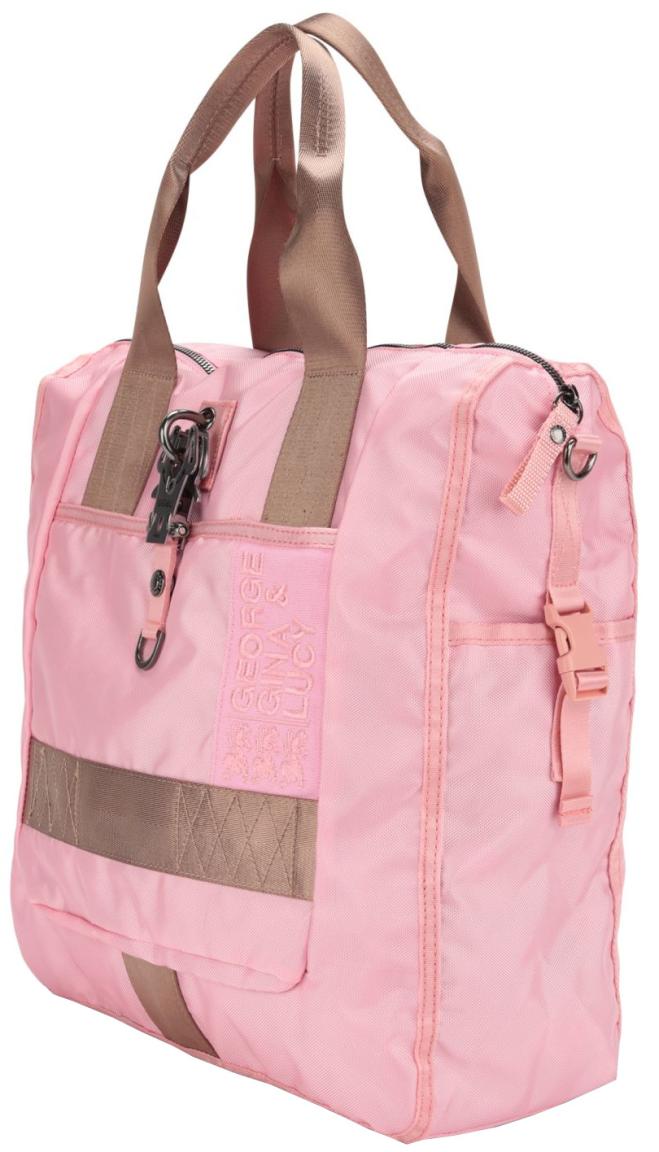 Damenhandtasche Bigster Rosa Braun George Gina & Lucy pig & pack