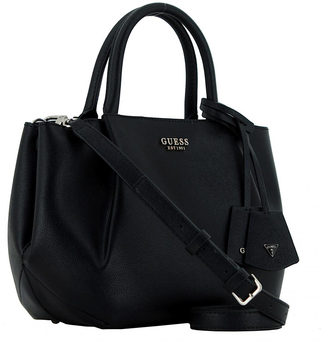 Damenhandtasche schwarz Guess Amorette Black Girlfriend Satchel