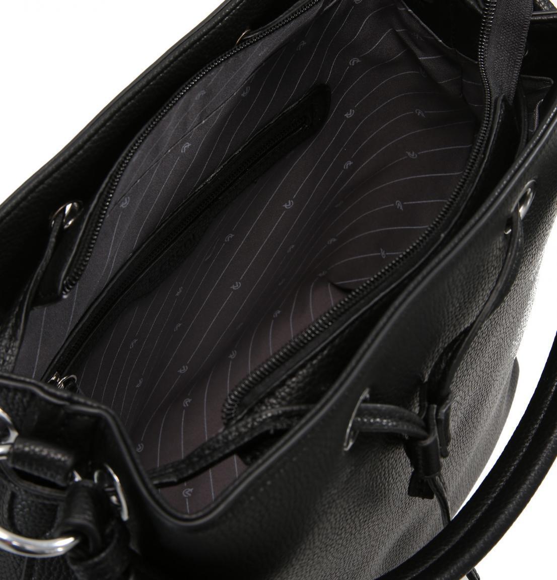 Damenhenkeltasche L.Credi Schwarz Ebony